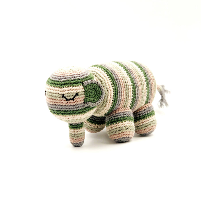 Pebblechild - Handmade soft Baby Toy Elephant stripy