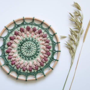 Pineapple Fibre Art - Ring Around the Rosie Mandala Kit-Art & Craft Kits-Rosy Posy Petals