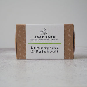 Soap Daze Vegan Lemongrass and Patchouli Soap Bar