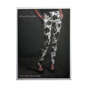 The Avid Seamstress - The City Trousers Sewing Pattern-Rosy Posy Petals