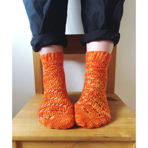 Vicki Brown Spessartite Crochet Sock Pattern