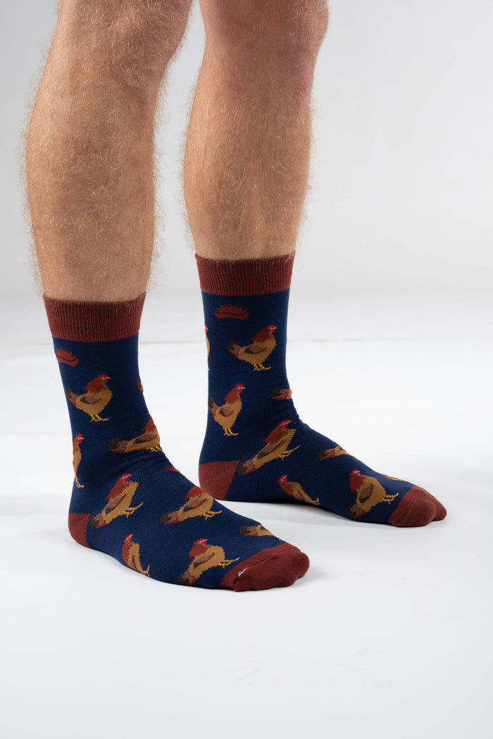 Chicken Bamboo Farm Socks -Hedgy Socks