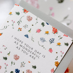 Laura Fisher - As Wonderful As You Are Card-Rosy Posy Petals