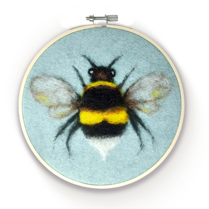 Bee in a Hoop Needle Felt Kit