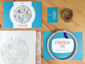 Oh Sew Bootiful Handmade Cactus Embroidery Kit Hoop Art