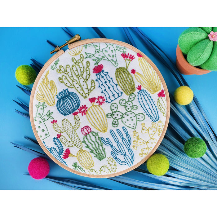Oh Sew Bootiful Handmade Cactus Embroidery Kit Hoop Art