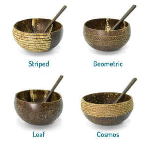 Organic Handmade Coconut Bowl Set