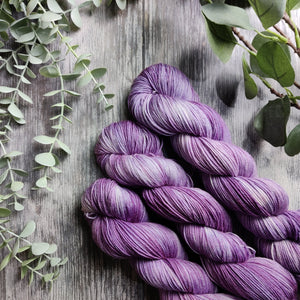 Waiting for Lavender Hand Dyed Yarn DK 100g