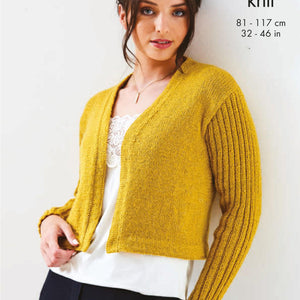 King Cole 5946 - Cropped DK Cardigan and Tank Top