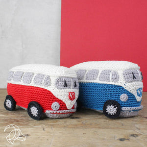 Retro Camper Van Crochet Kit - Blue