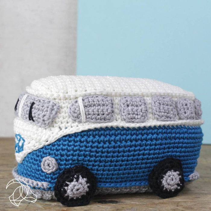 Retro Van Crochet Kit - Blue Amigurumi