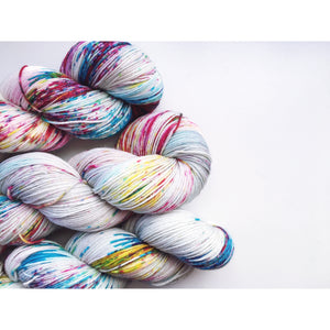 Vicki Brown Stormclouds and rainbows 4ply Sock Yarn Hand Dyed Yarn 100g