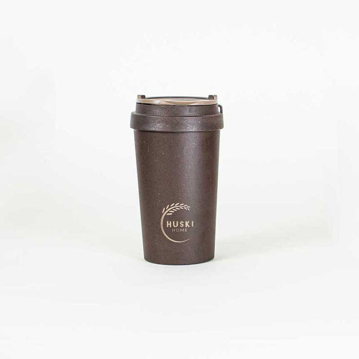 Eco-friendly coffee husk travel cup in coffee colour- 400ml