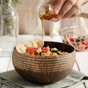Organic Handmade Coconut Bowl and spoon set